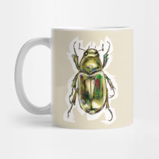 Golden Scarab Beetle Mug